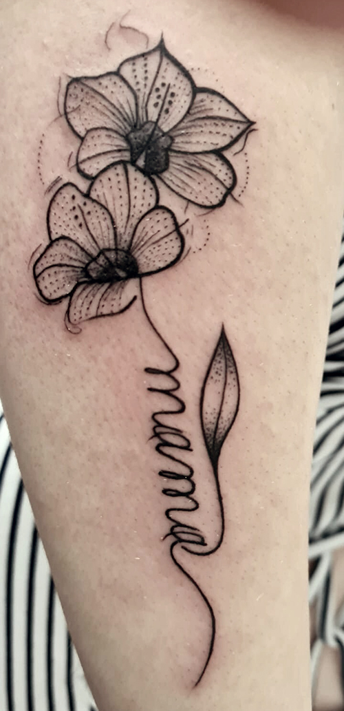 Blumen-Tattoo