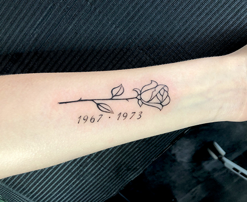 Rose-tattoo-Zahlen