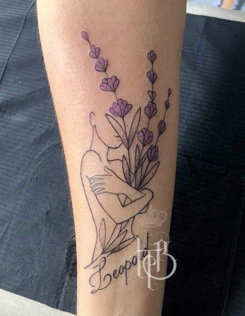 Lavendel-Tattoo